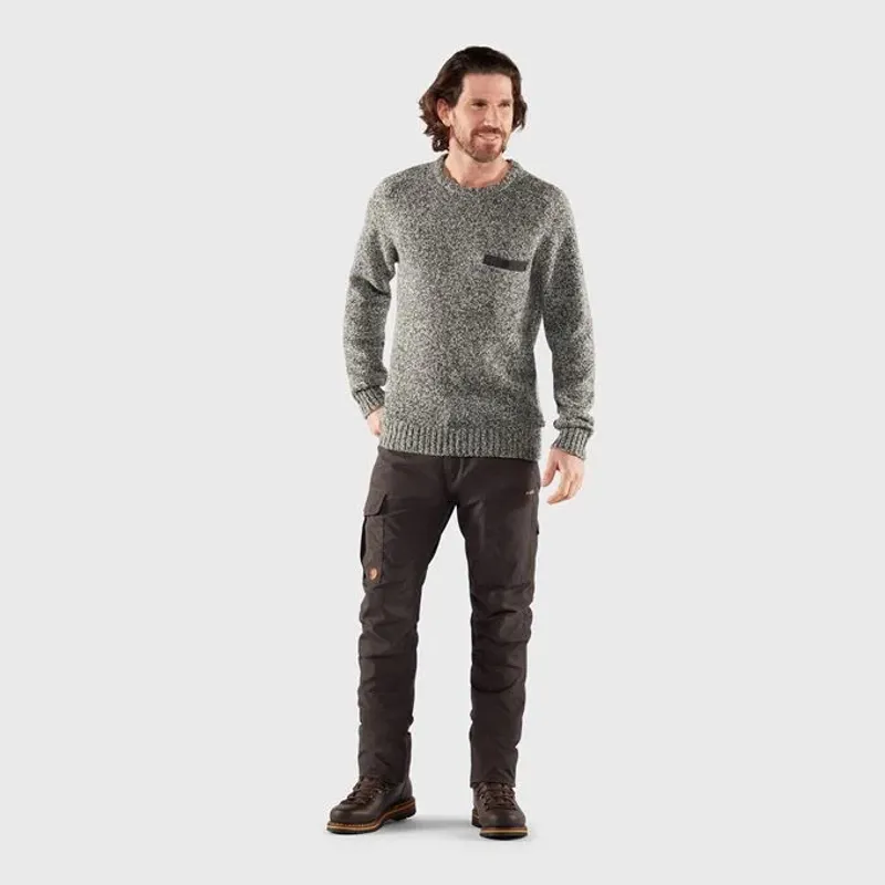 Fjällräven Mens Lada Round-neck Sweater Grey-3
